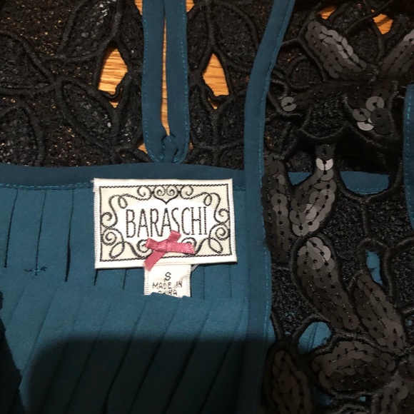 New Anthropologie Cerulean Depths Midi Dress Small - Picture 4 of 6